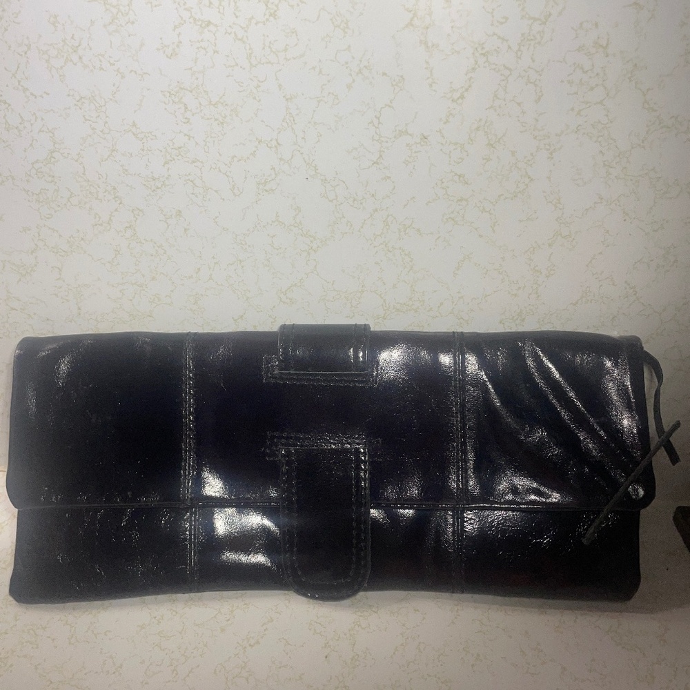 Beautiful soft patent leather clutch